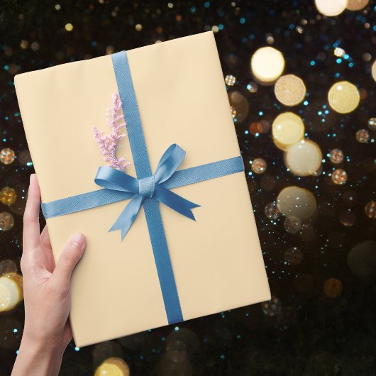 桃無地の色 ラッピングペーパー