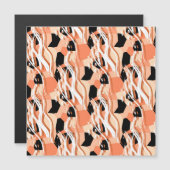 桃白黒抽象芸術パターン。 (正面/裏面)