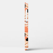 桃白黒抽象芸術パターン。 Case-Mate iPhoneケース (裏面 / 左)