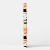 桃白黒抽象芸術パターン。 Case-Mate iPhoneケース (裏面 / 右)