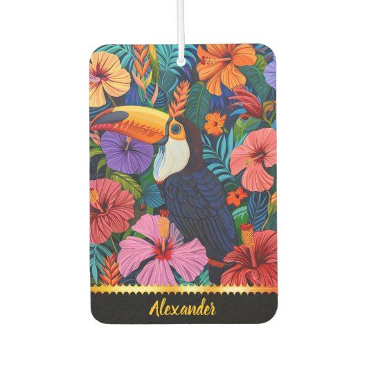 桃矢が花の間に隠れる カーエアーフレッシュナー (正面)