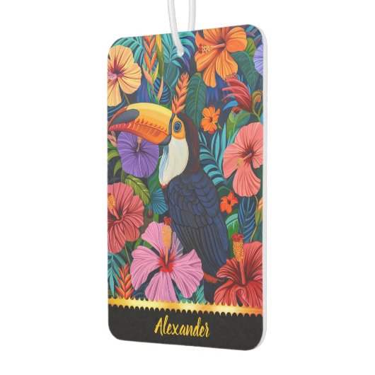 桃矢が花の間に隠れる カーエアーフレッシュナー (左)