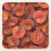 桃紙コースター スクエアペーパーコースター (正面)