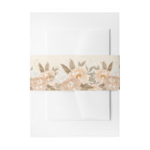 桃素朴花招待状用帯 招待状ベリーバンド (正面例)