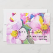 桃素朴花水彩画 セーブザデート (正面)