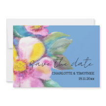 桃素朴花水彩画