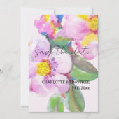 桃素朴花水彩画 セーブザデート (正面)