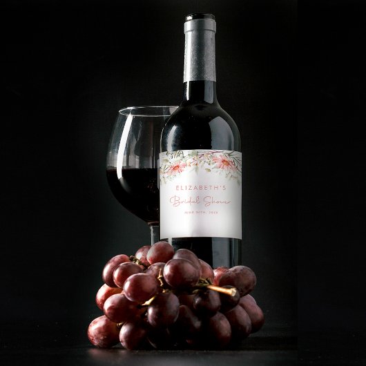 桃素朴野花 ワインラベル