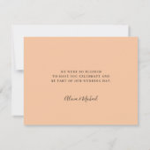 桃結婚のエレガント脚本 サンキューカード (裏面)