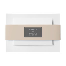 桃結婚灰色 招待状ベリーバンド