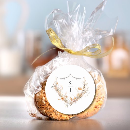 桃結婚花 ラウンドシール