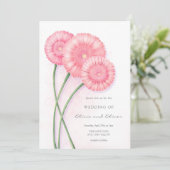 桃結婚菊 招待状 (スタンド正面)