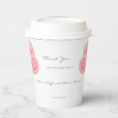 桃結婚菊 紙コップ (左)