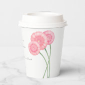 桃結婚菊 紙コップ (裏面)