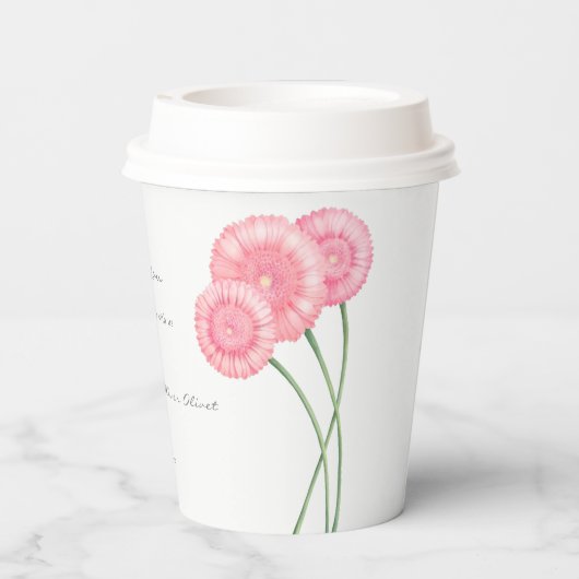 桃結婚菊 紙コップ (裏面)