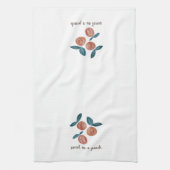 桃絵画の甘い桃 キッチンタオル (縦)