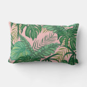 桃緑葉枕 ランバークッション (裏面)