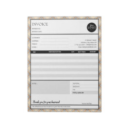 桃縁ど小事業請求書テンプレート ノートパッド