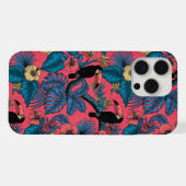 桃缶庭園（赤と青） iPhoneケース (裏面横)