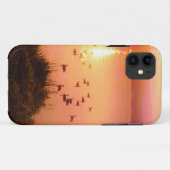 桃色と桃色の夕日 Case-Mate iPhoneケース (裏面(横))