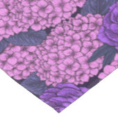 桃色と紫紫色の牡丹と紫陽花 テーブルクロス (アングル)