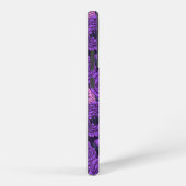 桃色と紫紫色の牡丹と紫陽花 SAMSUNG GALAXYケース (右側面)