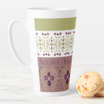 桃色と緑の繊細な模様