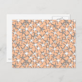 桃色に銀色の星 ポストカード (正面/裏面)