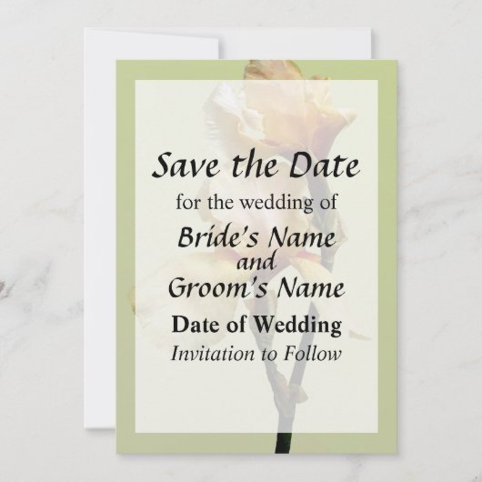 桃色のアイリスでSave the Date セーブザデート (正面)