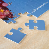 桃色のクリの花 ジグソーパズル (側面)