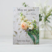 桃色のバラの花束 セーブザデート (スタンド正面)