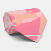 桃色のピンクの迷彩柄の膚触りがよいメンズの首のタイ ネクタイ (ロール)