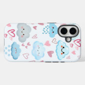 桃色の夢のような雲 Case-Mate iPhoneケース (裏面 (横))