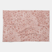桃色の水滴 キッチンタオル (横)