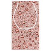 桃色の水滴 スモールペーパーバッグ (裏面)