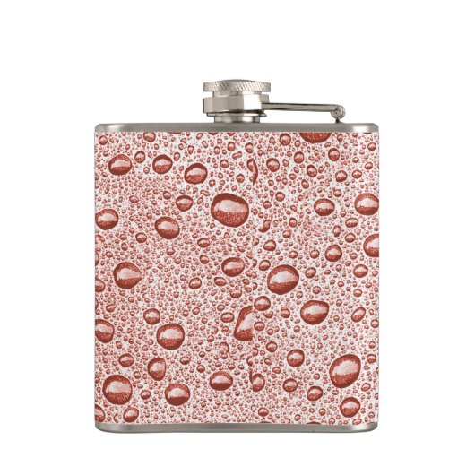 桃色の水滴 フラスク (裏面)