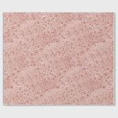 桃色の水滴 ラッピングペーパー (フラット)