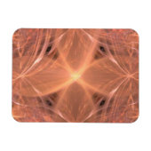 桃色の渦巻き十字架 マグネット (横)