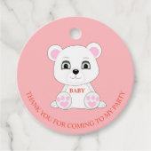 桃色の白熊感謝していに咲く フェイバータグ (正面)