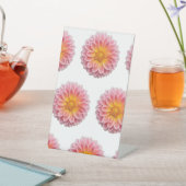 桃色の紅露と露 台座サイン (インサイチュ)