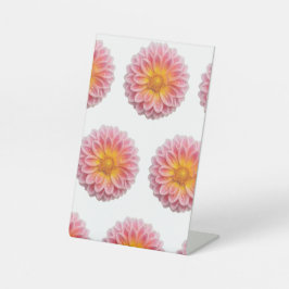 桃色の紅露と露 台座サイン