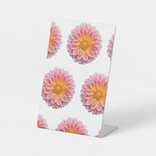 桃色の紅露と露 台座サイン (正面)