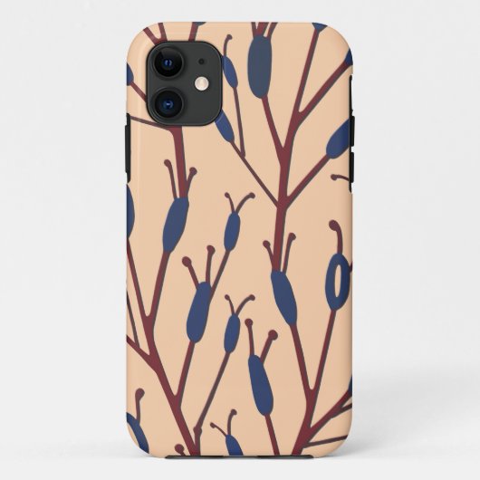 桃色の背景に猫の尾のフィールド Case-Mate iPhoneケース (裏面)