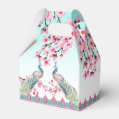 桃色の花はアクアグラデーションブルー フェイバーボックス (裏面サイド)