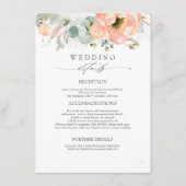 桃色の花結婚の情報 エンクロージャーカード (正面)