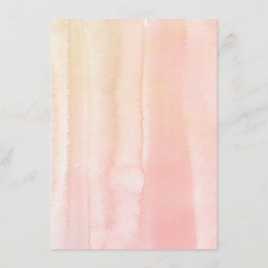 桃色の花結婚の情報 エンクロージャーカード (裏面)