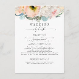 桃色の花結婚の情報 エンクロージャーカード