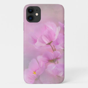 桃色の野生のコスモスの花 iPhone 11 ケース