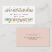 桃色の野草 名刺 (正面/裏面)