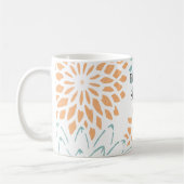 桃色アクアフラワーの花開く喜びの詩 コーヒーマグカップ (左)